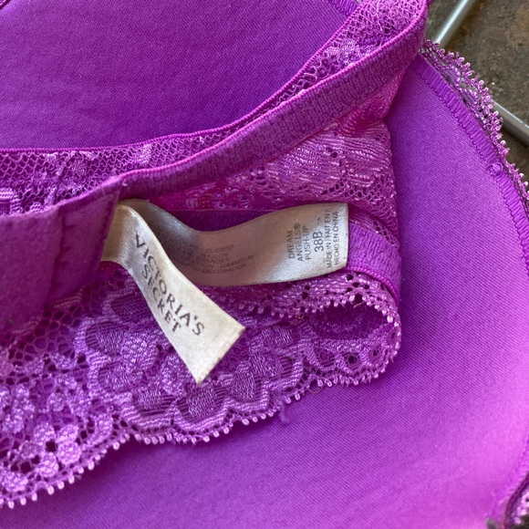 Plus Size 38B Lace Dream Angels Padded Push Up Bra - Picture 3 of 3